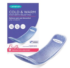 Lansinoh Cold & Warm Post-Birth Relief Pad Κρύο & Ζεστό Επίθεμα Ανακούφισης για την Ευαίσθητη Περιοχή, 1τεμ και Θήκες Ατομικής Υγιεινής, 12τεμ, 1σετ