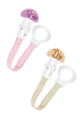 MAM Clip Set I Love Mummy & Daddy Girl 0+ μηνών 2τμχ