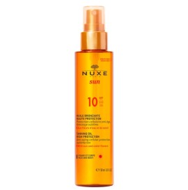Nuxe Sun Tanning Oil, Λάδι Μαυρίσματος Για Πρόσωπο & Σώμα SPF10, 150ml