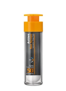 Frezyderm Active Sun Screen Tinted Face Fluid spf50+ Αντηλιακή Προσώπου Λεπτόρρευστης Υφής 50ml