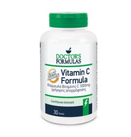 Doctors Formula Vitamin C 1000mg Fast Action Συμπλήρωμα Διατροφής Γρήγορης Απορρόφησης 30caps