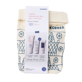 Korres Set Yoghurt Hydrate your Skin+ Sun Care Face Sunscreen Cream SPF30, 40ml & Gel Cream, 20ml & Foaming Cream Cleanser, 20ml