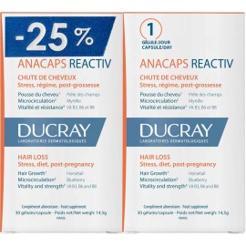 Ducray Anacaps Reactiv 2 packs x 30 caps