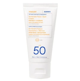Korres Yoghurt Sunscreen Face & Eyes Cream SPF50 Αντηλιακή Κρέμα Προσώπου & Ματιών, 50ml