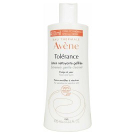 Avene Tolerance Lotion Nettoyante Gelifiee Λοσιόν Καθαρισμού Μακιγιάζ για Ευαίσθητο Αντιδραστικό Δέρμα 400ml