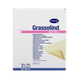 Hartmann Grassolind Επιθέματα Πλέγματος με Αλοιφή 10x10cm 10τμχ