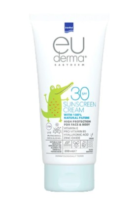 Intermed Euderma Baby Natural Filters Βρεφικό Αντηλιακό Προσώπου & Σώματος Spf30 200ml