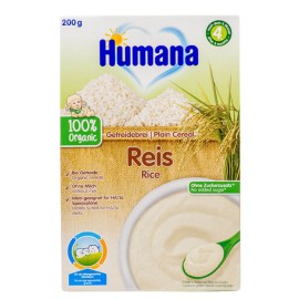 Humana Βιολογική Βρεφική Κρέμα 4m+ Ρυζάλευρο Χωρίς Γάλα Χωρίς Γλουτένη 200gr