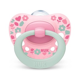 Nuk Signature Pink Πιπίλα Σιλικόνης Ροζ χρώμα 6-18m 1μχ