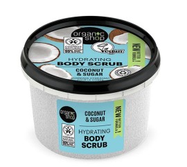 Organic Shop by Natura Siberica Hydrating Body Scrub Coconut & Sugar Ενυδατικό Απολεπιστικό Σώματος, 250ml