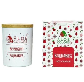 Aloe Colors Soy Candle Kourabies Αρωματικό Κερί Σόγιας, 150g