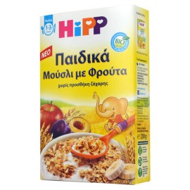 Hipp Παιδικά Μούσλι με Φρούτα 1-3 Ετών 200gr