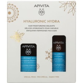 Apivita Promo Hyaluronic Hydra Ενυδατική Περιποίηση Μαλλιών με Σαμπουάν Ενυδάτωσης, 250ml & Κρέμα Μαλλιών για Ενυδάτωση, 100ml, 1σετ