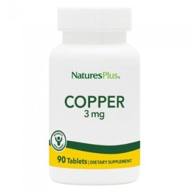 Natures Plus Copper 3mg, 90 ταμπλέτες