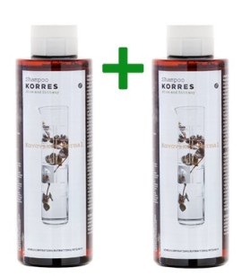 Korres Σαμπουάν με αλόη και δίκταμο 250ml 2τμχ