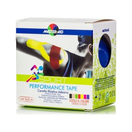 Master-Aid Sport Performance Tape Ελαστικό Αυτοκόλλητο Επίθεμα Μπλε 5cmx5m