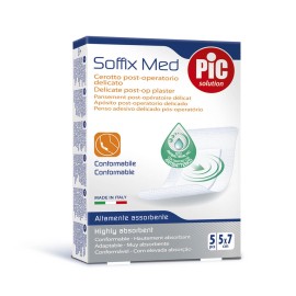Pic Solution Soffix Med Αυτοκόλλητες Γάζες 5cm x 7cm 5τμχ