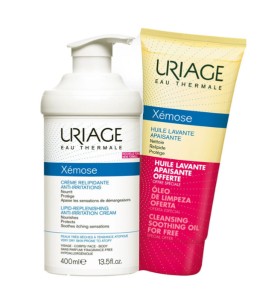 Uriage Xemose Promo Pack Lipid Replenishing Anti-Irritation Cream Ενυδατική Κρέμα μείωσης Ξηρότητας, 400ml & ΔΩΡΟ Cleansing Soothing Oil Έλαιο για Καθαρισμό, 200ml