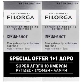 Filorga Promo (1+1 Δώρο) NCEF-Shot Εντατική Αγωγή Αντιγήρανσης, 2x15ml
