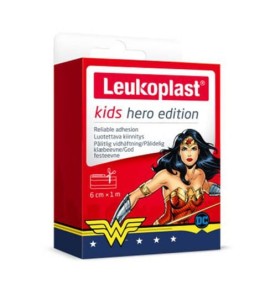 Leukoplast Kids Hero Edition Wonderwoman Παιδικό Επίθεμα (6cm x 1m), 1τεμ