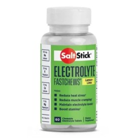 SaltStick Electrolyte Fastchews Γεύση Lemon-Lime 60 Μασώμενα Δισκία