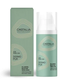 Castalia Dermopur Oil Control Mattifying Tinted Cream Ρυθμιστική Κρέμα Προσώπου Με Χρώμα 50ml