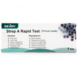 Sejoy Strep A Rapid Test - Τεστ Στρεπτόκοκκου Α 1 τεμάχιο