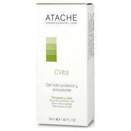 Atache C Vital AHA Gel Τζελ Καθαρισμού για Μικτή/Λιπαρή Επιδερμίδα 50ml