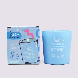 Aloe+ Colors Scented Soy Candle Just Natural Αρωματικό Κερί Σόγιας σε Βάζο με Άρωμα Φρεσκάδα 1τμχ