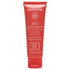 Apivita Bee Sun Safe Hydra Fresh Face SPF30 Ενυδατική Αντηλιακή Κρέμα Gel Προσώπου Ελαφριάς Υφής με Θαλάσσια Φύκη και Πρόπολη 50ml