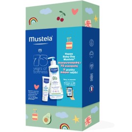 Mustela Promo Happy Baby-Day 75 Years Πακέτο με Bebe Gentle Cleansing Gel Απαλό Αφροντούς για Σώμα & Μαλλιά, 500ml & Soothing Chest Rub Κρέμα Εντριβής Στήθους, 40ml, 1σετ