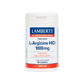 Lamberts L-Arginine HCI 1000mg 90 ταμπλέτες