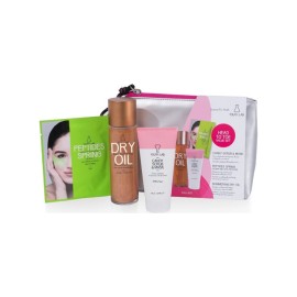 Youth Lab Head To Toe Value Set Shimmering Dry Oil για Πρόσωπο Σώμα & Μαλλιά 100ml & Peptides Spring Hydra-Gel Eye Patches 1 ζεύγος & Candy Scrub & Mask Πίλινγκ Απολέπισης Προσώπου σε Μορφή Μάσκας 50ml