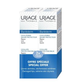 Uriage Bariederm Cica - Lips Protective Balm- Balm Προστασίας Για Τα Χείλη 15ml 1+1 Δώρο
