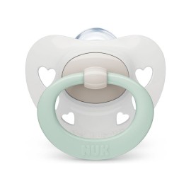Nuk Signature Grey Πιπίλα Σιλικόνης Γκρί χρώμα 0-6m 1μχ
