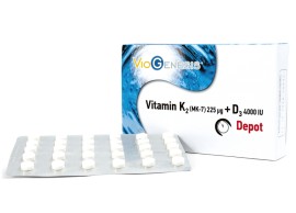 Viogenesis VITAMIN K2 (MK7) 225μg & D3 4000IU DEPOT 60tabs