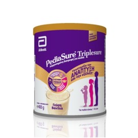 Abbott Pediasure Triplesure Συμπλήρωμα Διατροφής σε μορφή Γάλακτος για παιδιά 1-10 ετών με Γεύση Βανίλια, 400gr