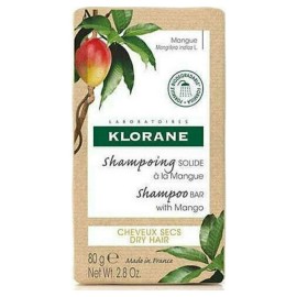 Klorane Shampoo Bar with Mango Στέρεο Σαμπουάν με Μάνγκο για Ξηρά Μαλλιά 80gr