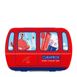 Curaprox Travel Set Kids Red with Toothpaste Watermelon 10ml