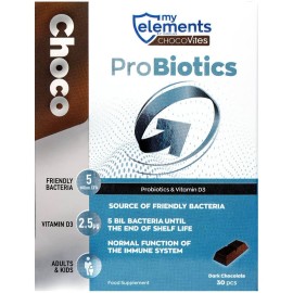 My Elements Chocovites Probiotics with Vitamin D3, 30 τμχ