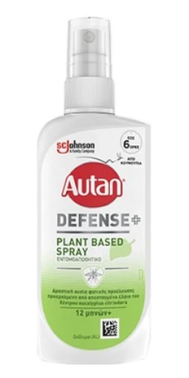 Autan Defense Plant-Based Spray Εντομοαπωθητικό Σώματος, 100ml