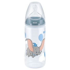 NUK First Choice Disney Baby Μπιμπερό με Θηλή Σιλικόνης Μπλε 6-18 μηνών Ελεφαντάκι 300ml