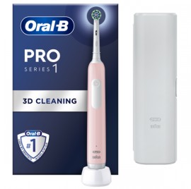 Oral-B Pro Series 1 Electric Toothbrush with Travel Case 1 Τεμάχιο - Ροζ