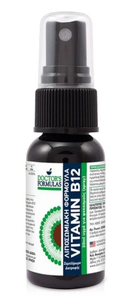 Doctors Formula Λιποσωμιακή Φόρμουλα Vitamin B12 Spray 1mg, 30ml