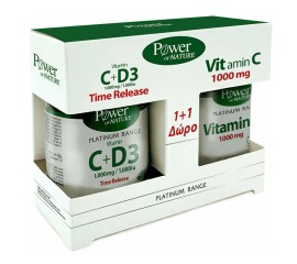 Power Health Promo Platinum Range VitC 1000mg + D3 1000iu 30tabs + Δώρο Platinum Range VitC 1000mg 20tabs
