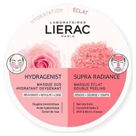 Lierac Duo Mask Hydragenist & Supra Radiance Εντατική ενυδάτωση & τόνωση λάμψης 2x6ml
