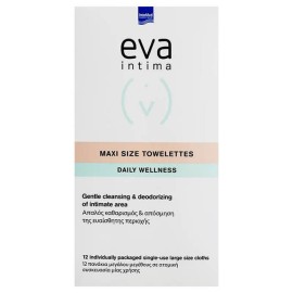 Intermed Eva Intima Fresh & Clean Maxi size towelettes 12τμχ