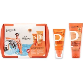 Panthenol Extra Promo Sunproof Essentials με Sun Care Color SPF 50 Αντηλιακή Κρέμα-Gel Προσώπου με Χρώμα, 50ml, Sun Care Face & Body Milk SPF 50 Αντηλιακό Γαλάκτωμα για Πρόσωπο & Σώμα, 100ml & Δώρο Νεσεσέρ, 1τεμ, 1σετ