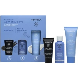 Apivita Promo Αqua Beelicious Ενυδάτωση & Θρέψη με Αqua Beelicious Comfort Hydrating Cream Ενυδατική Κρέμα Πλούσιας Υφής, 40ml & Δώρο Αqua Beelicious Ενυδατικό Τόνερ, 50ml & Black Dettox Gel Καθαρισμού, 15ml, 1σετ