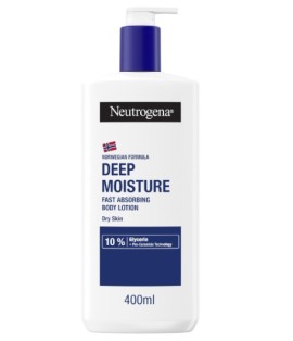 Neutrogena Deep Moisture Fast Absorbing Body Lotion για Βαθιά Ενυδάτωση, 400ml